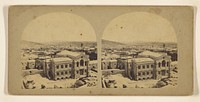 Jerusalem, The English Protestant Church. View taken from the top of the citadel, and looking in a south-east direction. by Francis Frith