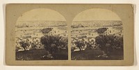 Jerusalem, Taken from the Top of The Mount of Olives, Close to the spot of the Ascension, due east of the city...N.W. Direction. by Francis Frith