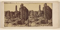 Columns of Sherinssor II, Thebes by Francis Frith