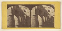 Egypt. Portion of the Great Hall of Columns, at Karnac. by Francis Frith