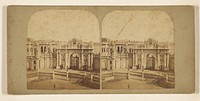 Principal Entrance to the Sultan's New Palace at Dolma Batche, Constantinople. by Francis Frith