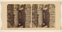 Columns of the Temple of Karnac - Thebes. by Francis Frith