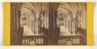 Winchester Cathedral, South Aisle of Presbytery, looking West, and the Chantries of Cardinal Beaufort and Bishop Fox. by Frank Mason Good