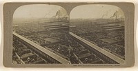 Bird's Eye View of the Great Union Stock yards. Chicago. by Carleton H Graves