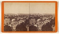 Panoramic View of Savannah from the Independent Presbyterian Church, looking East, showing Oglethorpe Square...Fig Island... by O Pierre Havens