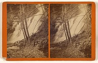 Unidentified falls at Sawkill, Pike County, Pa. by Loudolph Hensel