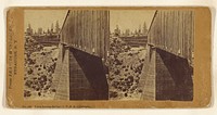 Long Ravine Bridge, C.P.R.R. California. by Francis Hendricks