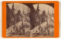 Showing Cylinder and Rock Arbor. [North Adams Marble Co. Works, Near Natural Bridge, April 23d, 1873.] by William P Hurd
