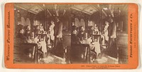 Dinner Party on board the Pullman Palace Car "Cosmopolitan." by Thomas Houseworth and Company