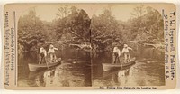 Fishing from Canoe - In the Landing Net. by Truman Ward Ingersoll