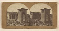 The Temple of Dendoor, in Nubia; Built in the Reign of Augustus Caeser. The immense accumulation of hewn stones around this... by Francis Frith and Langenheim Loud and Company Langenheim Bros and G W Loud