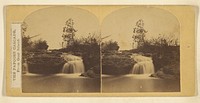 The Papoose Cascade, From Goat Island. by Langenheim Brothers Frederick and William Langenheim