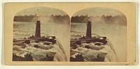 Instantaneous View of the Horse-shoe Fall, With the Terapin Tower and Bridge, Niagara. by London Stereoscopic and Photographic Company