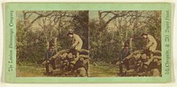 Men on logs by London Stereoscopic and Photographic Company