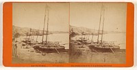 San Francisco. Yachts of the S.F.Y.C. at Rolling Mill Point. by Eadweard J Muybridge