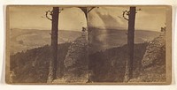 View off Campbells Ledge, looking toward the Alleghany Mts., Luzerne Co., Pa. by William H Schurch