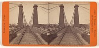 Niagara - Suspension Bridge, Shewing Towers. by John P Soule