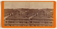 New R.R. Bridge, Portage, N.Y., 800 Feet Long 234 Feet High, During Process of Construction. by Charles W Tallman