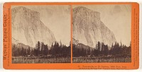 Tutocanula, or El Capitan, 3600 feet, from the foot of the Mariposa Trail, Yosemite Valley, Mariposa Co. by Carleton Watkins