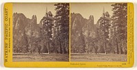 Cathedral Spires, Yosemite Valley, Mariposa County, Cal. by Carleton Watkins