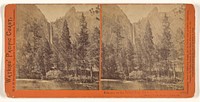Pohono, or the Bridal Veil, 900 feet, Yosemite Valley, Mariposa Country, Cal. by Carleton Watkins