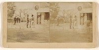 Soldiers at an unidentified town