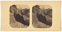 Fragment du Glacier des Bois et Aiguilles de Dru (vallee de Chumouni)
