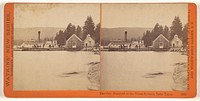 The Gov. Stanford at the Warm Springs, Lake Tahoe. by Carleton Watkins