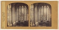 La Sainte Chapelle (Interieur d'Eglise de Paris) by F Grau G A F