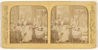 Groupes de Genre [three women in a parlor] by Léon and Lévy