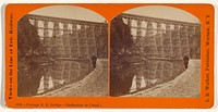 Portage R.R. Bridge - (Reflection in Canal.) by L E Walker