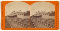 Starucca House and R.R. Depot, Susquehanna. by L E Walker