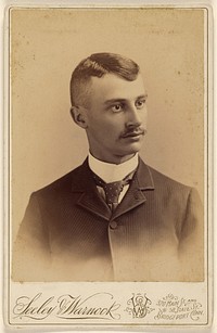 Unidentified well-groomed man with moustache by Seeley and Warnock