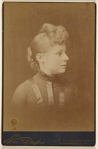 Unidentified woman in profile by Edward Draper