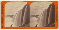 Horse Shoe Falls from below, Canada side Niagara N.Y. by Charles Bierstadt