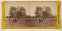 Croquet on the Lawn. by Richard Storm De Lamater