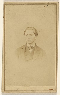 Unidentified young man, in vignette-style by Francis S Keeler