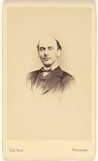 Unidentified man, in vignette-style by Francis Charles Earl