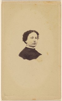 Unidentified woman, printed in vignette-style by Peter S Weaver
