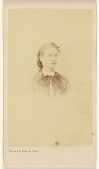 Unidentified French woman, printed in vignette-style by Bayard and Bertall