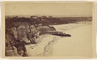 The Sandy Bluff and Beach, Santa Cruz. by Lawrence and Houseworth