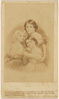 Copy of a painting of three young women by Williams and Everett