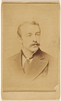 Unidentified man with moustache by Frederick Gutekunst