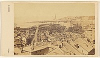 Gênes. Il Porto. General View. [Genoa] by Adolphe Godard