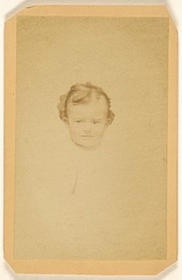 Unidentified child, printed in vignette-style by Gaston