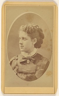 A young woman named "Jessie", in 3/4 profile, printed in quasi-oval style by Thomas Walker Cridland