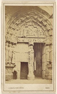 Portail de la Cathedrale de Sens. by A Marquet