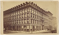 Cosmopolitan Hotel, Corner Sansome and Bush Streets, San Francisco. by Lawrence and Houseworth