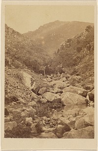 View of an unidentified mountain valley