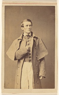 Unindentified Union soldier in Napoleanic stance by Charles DeForest Fredricks